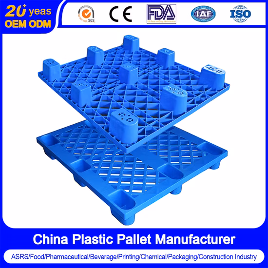 倉庫産業用保管用頑丈ISOプラスチックパレット