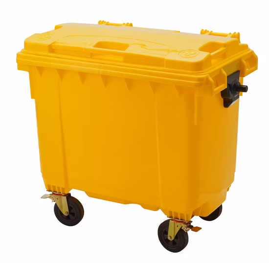 50L 100/120/240/360/660/1100 リットル HDPE ゴミ箱屋外ゴミ箱廃棄物コンテナプラスチックゴミ箱公共用